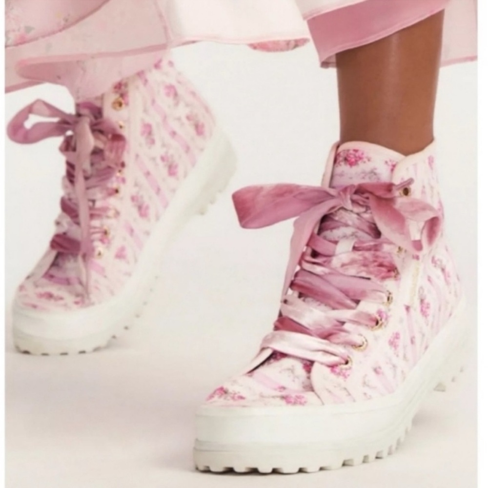 Loveshackfancy x superga high top sneaker